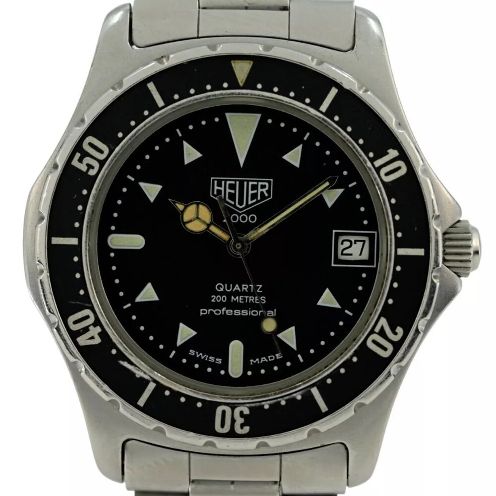 RARE Heuer Only (Pre-Tag) 37mm Men's Professional 2000 Series Watch